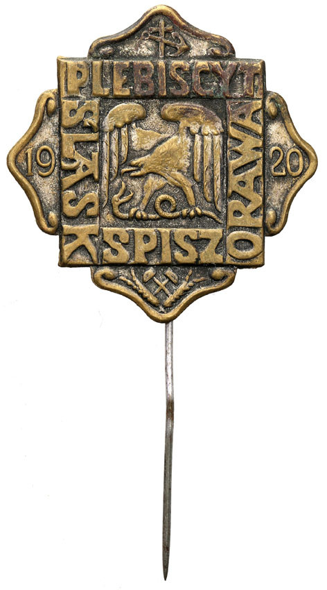 II RP. Odznaka patriotyczna „Plebiscyt - Śląsk - Orawa - Spisz 1920”